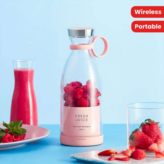 350ml Portable Electric Wireless Mini Fruit Blender Juicer - Perfect for On-the-Go!