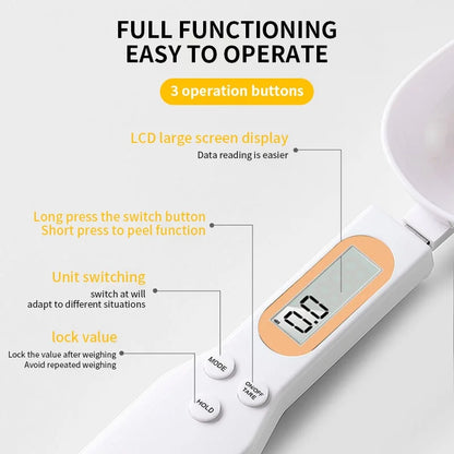 Precision Digital Kitchen Scale - 500g Capacity, 0.1g Accuracy