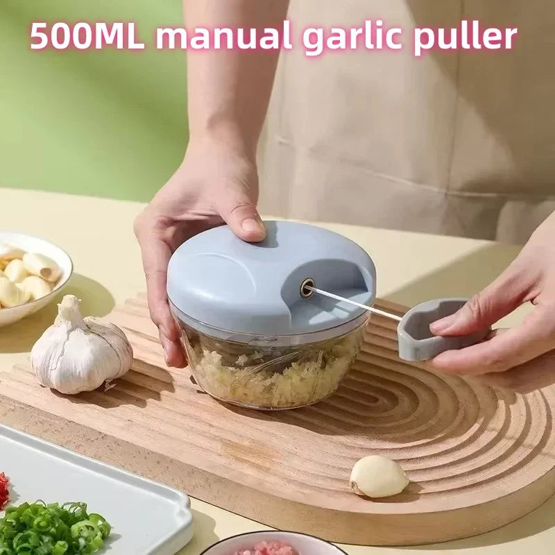 500ML Manual Meat Mincer and Garlic Chopper