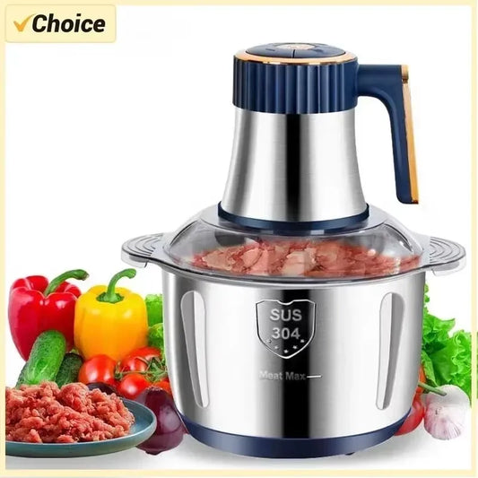 5L Stainless Steel Electric Meat Grinder - Meat and Vegetable Processor