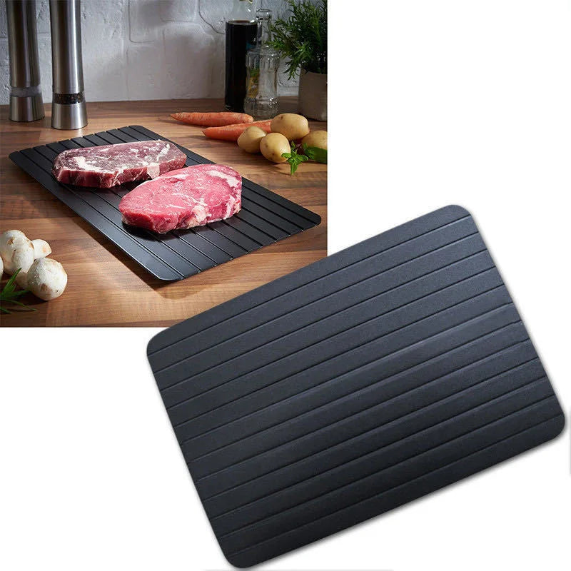 Aluminum Alloy Rapid Defrosting Tray – Effortless Quick-Thaw Board for Meat, Fish, & More | Fast, Safe, & Eco-Friendly Kitchen Essential