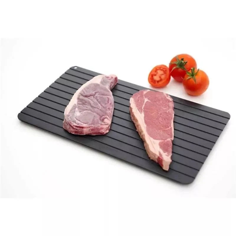 Aluminum Alloy Rapid Defrosting Tray – Effortless Quick-Thaw Board for Meat, Fish, & More | Fast, Safe, & Eco-Friendly Kitchen Essential